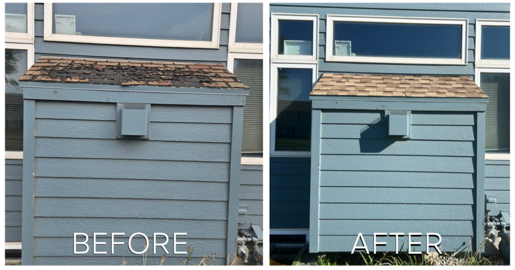 Shingle and Trim Repair Sioux Falls — fireplace shingle repair